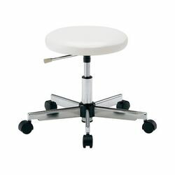 アズワン カラフルラウンドチェア ホワイト (1個)(LRN-W) 目安在庫=△