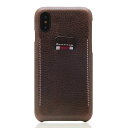SLG Design iPhone XS / X Minerva Box Leather Back Case ブラウン(SD10518i8) 仕入先在庫品