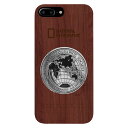 National Geographic iPhone 8 Plus/7 Plus Metal-Deco Wood Case ローズウッド(NG13048i8P)...