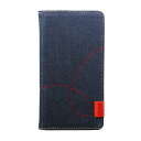 ZENUS 多機種対応スライド式マルチケース Denim Stitch Diary Lサイズ(Z12486) 仕入先在庫品