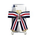 Dreamplus 2020 iPhone SE/8/7 Mirror Ribbon Case ネイビー/ホワイト/レッド(DP12498i8) 仕入先在庫品[...