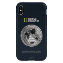 National Geographic iPhone XS / X Global Seal Metal-Deco Case ネイビー(NG12967iX) 仕入...
