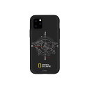National Geographic iPhone 11 Pro Compass Case Double Protective ブラック(NG17144i58...