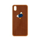 DESIGNSKIN DESIGN SKIN iPhone XS Max CORDUROY BOUCLE BARTYPE ダック/ブラウン(DSK14722i6...