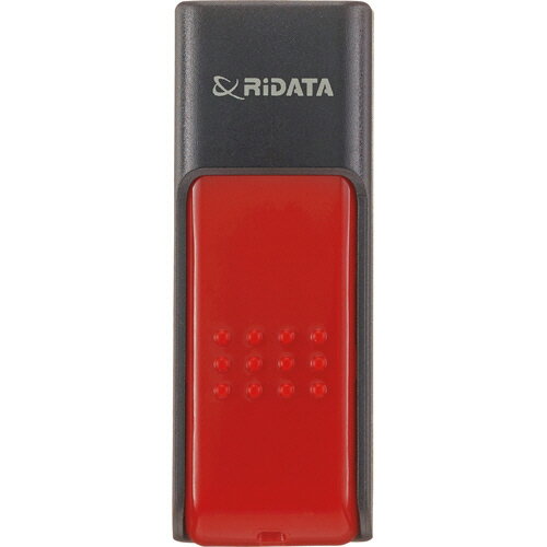 RiDATA ラベル付USBメモリー 64GB ブラック/レッド 1個(RDA-ID50U064GBK/RD) 目安在庫=○