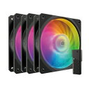 クーラーマスター Mobius 120P ARGB 3-Pack Fan Kit/120mm ARGBケースファン3個パック/ブラッ(MFZ-M2DN-243P2-R1) 目安在庫=○(2)