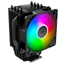 クーラーマスター Hyper 411 Nano ARGB/小型空冷CPUクーラー/オールブラック/ARGBファン/ダイ(RR-H410-25PA-R1) 目安在庫=○