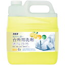 カネヨ石鹸 台所用洗剤 グレープフルーツ 4L 1本(271927) 目安在庫=○