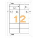 ヒサゴ HISAGO ELM007S エコノミーラベル 12面 (30シート入り) 目安在庫=○
