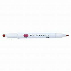 ゼブラ ZEBRA マイルドライナー　マイルドレッド　1個(WKT7MR) 目安在庫=○[メール便対象商品]