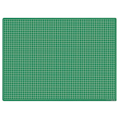 ライオン事務器 LION カッティングマット 再生オレフィン製 両面使用 620×450×3mm グリーン 1枚(CM-60S) 目安在庫=○