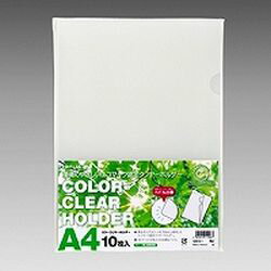 LIHIT LAB. リクエスト クリヤホルダー10枚入 乳白(G6010-1-MW) 目安在庫=○