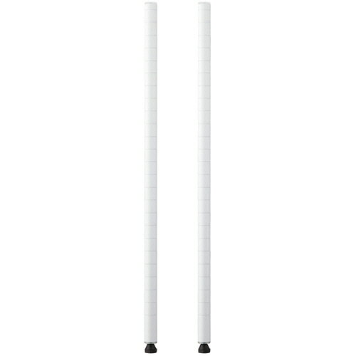 エレクター ベーシックシリーズ ポール 高さ800mm ホワイト 1セット(2本)(B32PW2) 目安在庫=○