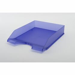 クルーズ スケルトンカラーレタートレー A4タテ パープル 1個(LT-500PU) 目安在庫=○