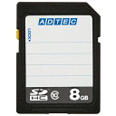 アドテック SDHCメモリカード 8GB Class10 インデックスタイプ AD-SDTH8G/10R 1枚 目安在庫=○