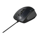 バッファロー BSMBU500MBK 有線BlueLEDプレミアムフィットマウス Mサイズ ブラック 目安在庫=△【6月末までポイント10倍】