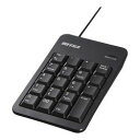 バッファロー BSTK120BKZ 有線テンキー 抗菌仕様・Tabキー付き ブラック 目安在庫=△