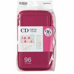 エレコム CD DVDケース セミハード ファスナー付 96枚入 ピンク CCD-H96PN メーカー在庫品【10P03Dec16】