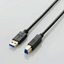 【P5E】エレコム USB3.0ケーブル(A-B) 1.0m ブラック USB3-AB10BK(USB3-AB10BK) メーカー在庫品