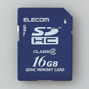【P5E】エレコム SDHCメモリカード(H) Class4 16GB 法人専用 環境配慮パッケージ(MF-FSD016GC4/H) 目安在庫=△[メール便対象...