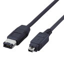 【P5E】エレコム IE-461BK IEEE1394ケーブル(ブラック)(IE-461BK) メーカー在庫品