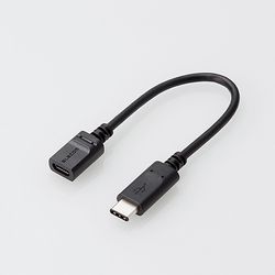 エレコム ELECOM スマートフォン用USBケーブル USB2.0 (microBメス-C) 0.15m 認証 黒(MPA-MBFCM01NBK) 目安在庫=...