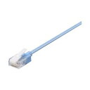 バッファロー ツメ折れないCat6A LANケーブルスリム小型コネクター 3m ブルー(BL6ATSM30BL) 目安在庫=○