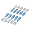 【P5E】エレコム LD-FRJ45T10 スーパーフラットケーブル用RJ45コネクタ(LD-FRJ45T10) 目安在庫=○【6月末までポイント10倍】