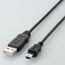 【P5E】エレコム EU RoHS指令準拠USBケーブル A:miniB 1.0m ブラック USB-ECOM510(USB-ECOM510) メーカー在庫品[...
