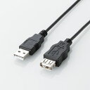 【P5E】エレコム エコUSB2.0延長ケーブル A-Aメス エコ 1.5m ブラック U2C-JE15BK(U2C-JE15BK) メーカー在庫品[メール便対...