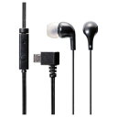 エレコム ELECOM microUSBヘッドホン ステレオ マイク有 ブラック EHP-MS100MBK メーカー在庫品