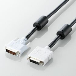 エレコム DVI アナログ延長ケーブル 1.0m CAC-DVIE10BK メーカー在庫品