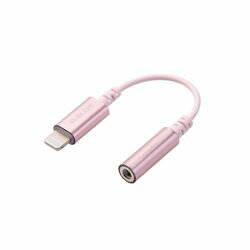 エレコム ELECOM Lightning-4極イヤホン端子 変換ケーブル デザイン高耐久 ピンク(MPA-XL35DS01PN) メーカー在庫品【6月末までポイント10倍】