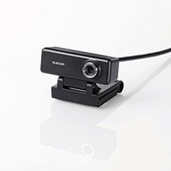 エレコム PCカメラ 200万画素 マイク内蔵 高精細ガラスレンズ ブラック(UCAM-C520FBBK) メーカー在庫品
