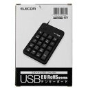 エレコム ELECOM テンキーパッド メンブレン USB 2.0 HUB付 ブラック Rohs(TK-TCM012BK/RS) 目安在庫=○