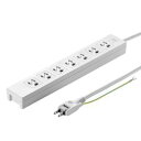 【P5S】サンワサプライ 電源タップ 3P・7個口 3m TAP-F37-3SR(TAP-F37-3SR) メーカー在庫品
