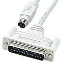 【P5S】サンワサプライ KRS-405M1K RS-232Cケーブル(ミニDIN8オ-DB25オ1.5M(KRS-405M1K) メーカー在庫品