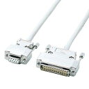 【P5S】サンワサプライ RS-232Cケーブル 5m KRS-423XF5N(KRS-423XF5N) メーカー在庫品【6月末までポイント10倍】