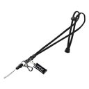 【P5S】サンワサプライ DG-ST8BK ネックストラップ(丸紐)(DG-ST8BK) メーカー在庫品