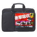【P5S】サンワサプライ 衝撃吸収PCケース(15.6型ワイド) ブラック BAG-P22BK(BAG-P22BK) メーカー在庫品