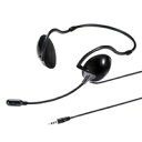 【P5S】サンワサプライ 4極対応ヘッドセット ブラック MM-HS403BK(MM-HS403BK) メーカー在庫品