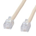 【P5S】サンワサプライ シールド付ツイストモジュラーケーブル アイボリー 15m TEL-ST-15N2(TEL-ST-15N2) メーカー在庫品