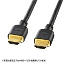 【P5S】サンワサプライ ハイスピードHDMIケーブル 5m ブラック KM-HD20-50HK(KM-HD20-50HK) メーカー在庫品(2)