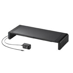 サンワサプライ SANWA SUPPLY MR-LC210CHBK USB Type-C接続ハブ付き机上ラック メーカー在庫品