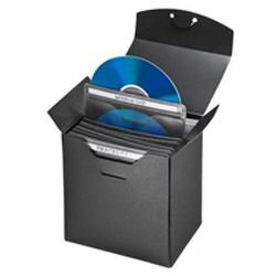 サンワサプライ SANWA SUPPLY 収納ケース付き・ブルーレイディスク対応不織布ケース（25枚入り・ブラック）(FCD-FBDBX25BK) メーカー在庫品【6月末までポイント10倍】