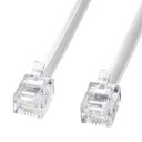 【P5S】サンワサプライ モジュラーケーブル(白) 7m TEL-N1-7N2(TEL-N1-7N2) メーカー在庫品