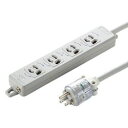 サンワサプライ SANWA SUPPLY 医用接地プラグ付き電源タップ 一般用 3P4個口 5m TAP-HPM4-5W メーカー在庫品