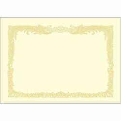 ササガワ タカ印 OA賞状用紙 クリーム A4 タテ書用 1パック(10枚)(10-1067) 目安在庫=○