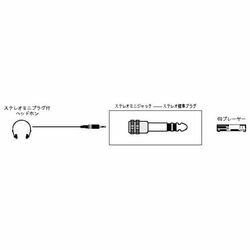 JVCケンウッド AP-301HF 変換プラグ　ステレオミニジャック→ステレオ標準プラグ メーカー在庫品