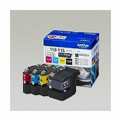 純正品 ブラザー インクカートリッジ大容量 お徳用インク4色パック LC119/115-4PK (LC119/115-4PK) 目安在庫=○